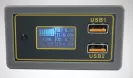 Module hiển thị dung lượng acquy, pin  12v 24v hỗ trợ sạc điện thoại qua cổng USB